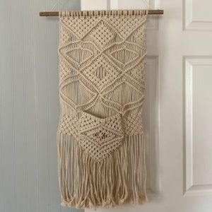 Woven Wall Hanging with Pocket